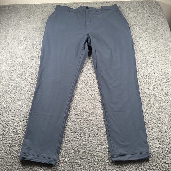 Mugsy Steel Travelers Pants Mens 40x34(38x32 Fits) Blue Performance Straight - Picture 1 of 13
